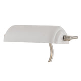 Satin Nickel & Sand White Table Lamp with Toggle Switch and E27 Socket