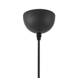 Modern Sand Black and Satin Nickel Pendant Light with Adjustable Drop