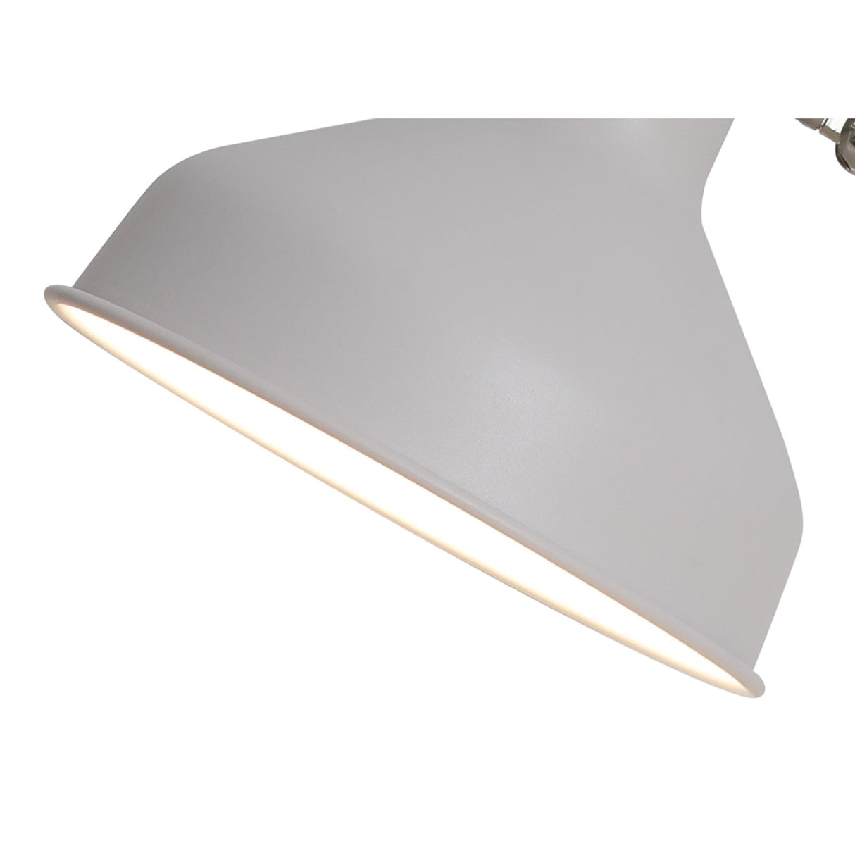 Elegant Adjustable Table Lamp in Sand White and Satin Nickel Finish