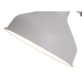 Elegant Adjustable Table Lamp in Sand White and Satin Nickel Finish