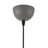Modern Pendant Light, Sand Grey & Satin Nickel Finish, E27 Socket