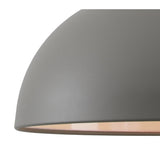 Modern Pendant Light, Sand Grey & Satin Nickel Finish, E27 Socket
