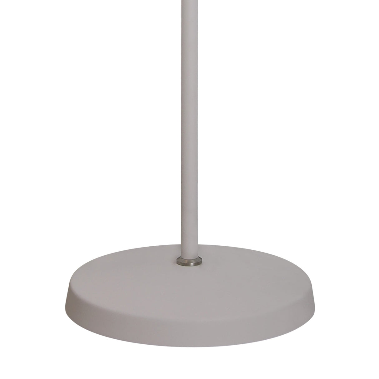 Modern Adjustable Floor Lamp with Satin Nickel and Sand White Finish