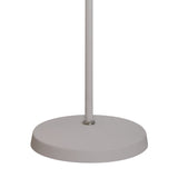 Modern Adjustable Floor Lamp with Satin Nickel and Sand White Finish