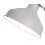 Modern Adjustable Floor Lamp with Satin Nickel and Sand White Finish