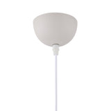 Elegant Pendant Light with Sand White and Satin Nickel Finish