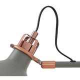 Modern Adjustable Wall Lamp with Rocker Switch, Sand Grey and Copper Finish