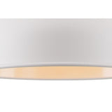 Modern Elegance: White and Satin Nickel Pendant Light, Adjustable Drop