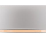 Modern Elegance Pendant Light, Sand White & Satin Nickel Finish