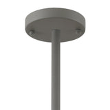 Modern Elegant 5-Light Pendant, E27, Sand Grey/Copper Accent