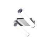 Sleek Polished Chrome LED Ceiling Light, 2 x 9W, 4000K, IP44, 1153lm, 3-Year Warranty