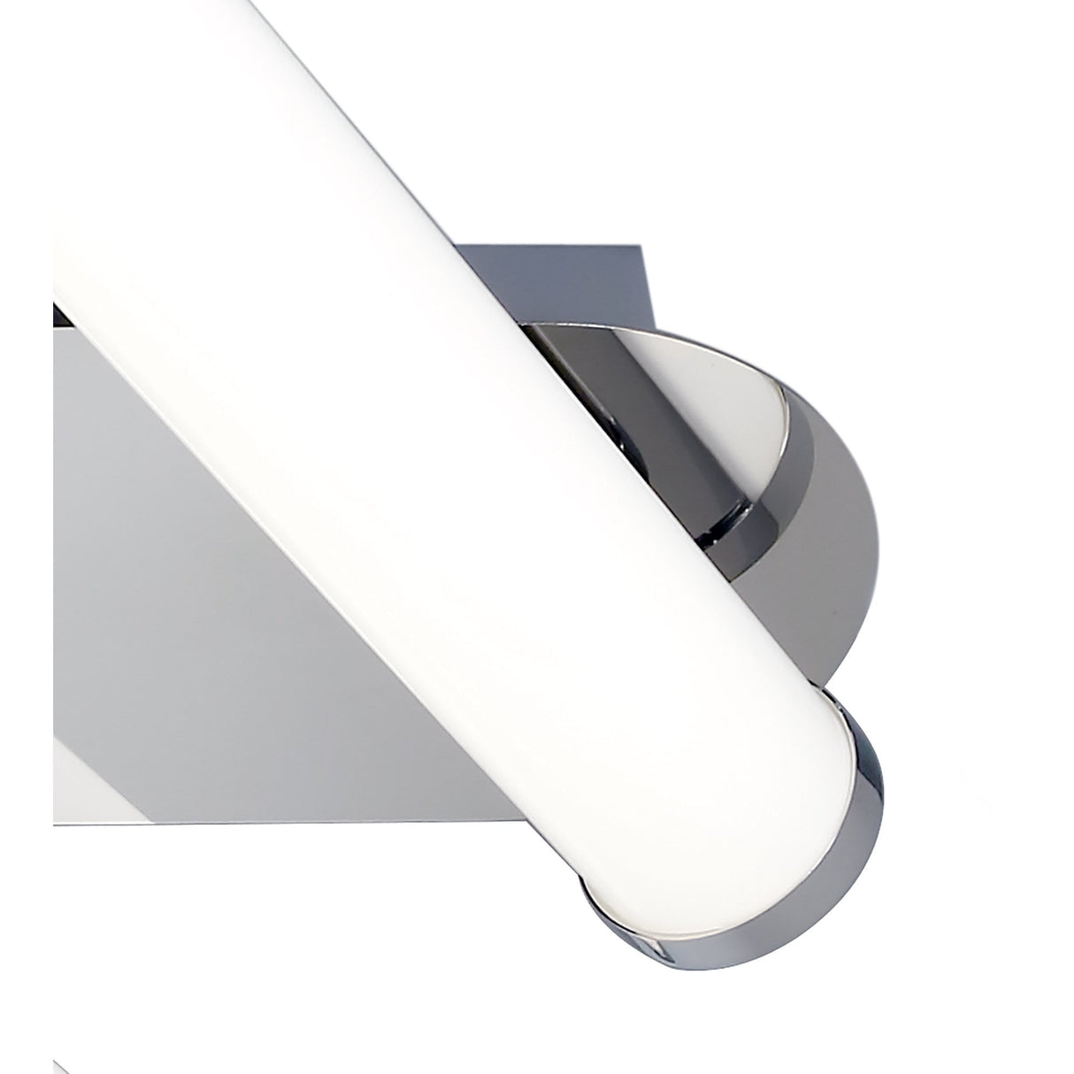 Sleek Polished Chrome LED Ceiling Light, 2 x 9W, 4000K, IP44, 1153lm, 3-Year Warranty