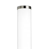 Compact Chrome Wall Light with Opal Shade, 9W LED, 4000K, IP44, 3-Year Warranty
