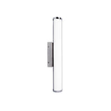 Elegant Polished Chrome Wall Light, 12W Integrated LED, 4000K, IP44, 848 Lumens, 3-Year Warranty