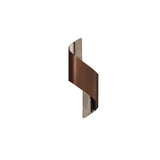Compact Wall Light, 8W LED, Warm White 3000K, 640lm, Satin Brown & Chrome Finish, 3-Year Warranty
