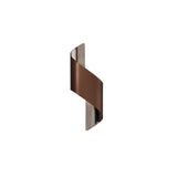 Compact Wall Light, 8W LED, Warm White 3000K, 640lm, Satin Brown & Chrome Finish, 3-Year Warranty
