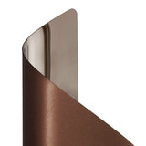 Compact Wall Light, 8W LED, Warm White 3000K, 640lm, Satin Brown & Chrome Finish, 3-Year Warranty