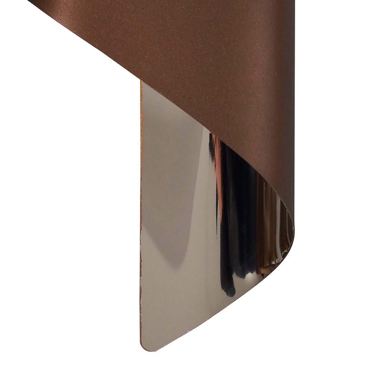 Compact Wall Light, 8W LED, Warm White 3000K, 640lm, Satin Brown & Chrome Finish, 3-Year Warranty