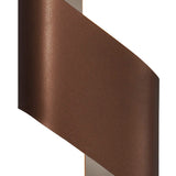 Compact Wall Light, 8W LED, Warm White 3000K, 640lm, Satin Brown & Chrome Finish, 3-Year Warranty