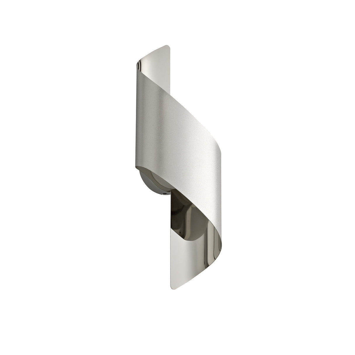 Compact Silver & Chrome LED Wall Fixture, 8W, 3000K, 640lm, 3-Year Warranty