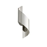 Compact Silver & Chrome LED Wall Fixture, 8W, 3000K, 640lm, 3-Year Warranty