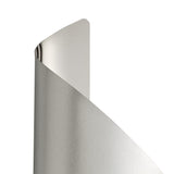 Compact Silver & Chrome LED Wall Fixture, 8W, 3000K, 640lm, 3-Year Warranty