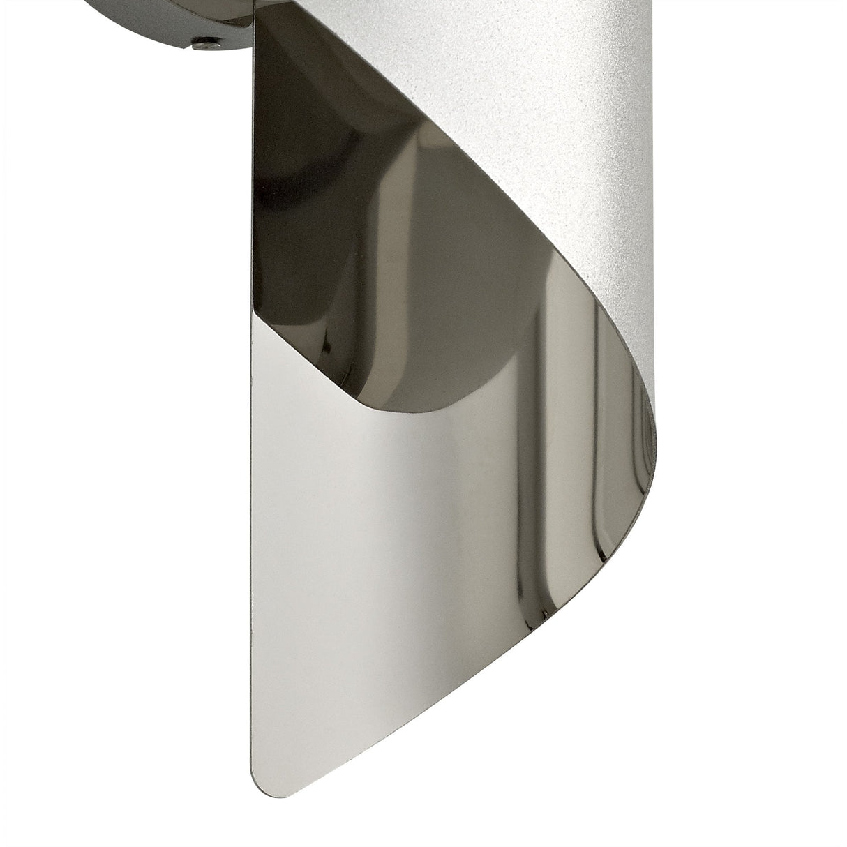 Compact Silver & Chrome LED Wall Fixture, 8W, 3000K, 640lm, 3-Year Warranty