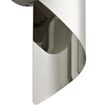 Compact Silver & Chrome LED Wall Fixture, 8W, 3000K, 640lm, 3-Year Warranty