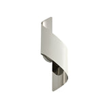 Compact Modern Wall Light with White and Chrome Finish, 8W Integrated LED, Warm 3000K, 640 Lumens, 3-Year Warranty