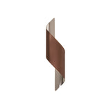 Elegant Wall Lamp with Frosted Shade, 8W LED, 3000K, Satin Brown/Chrome, 3-Year Warranty