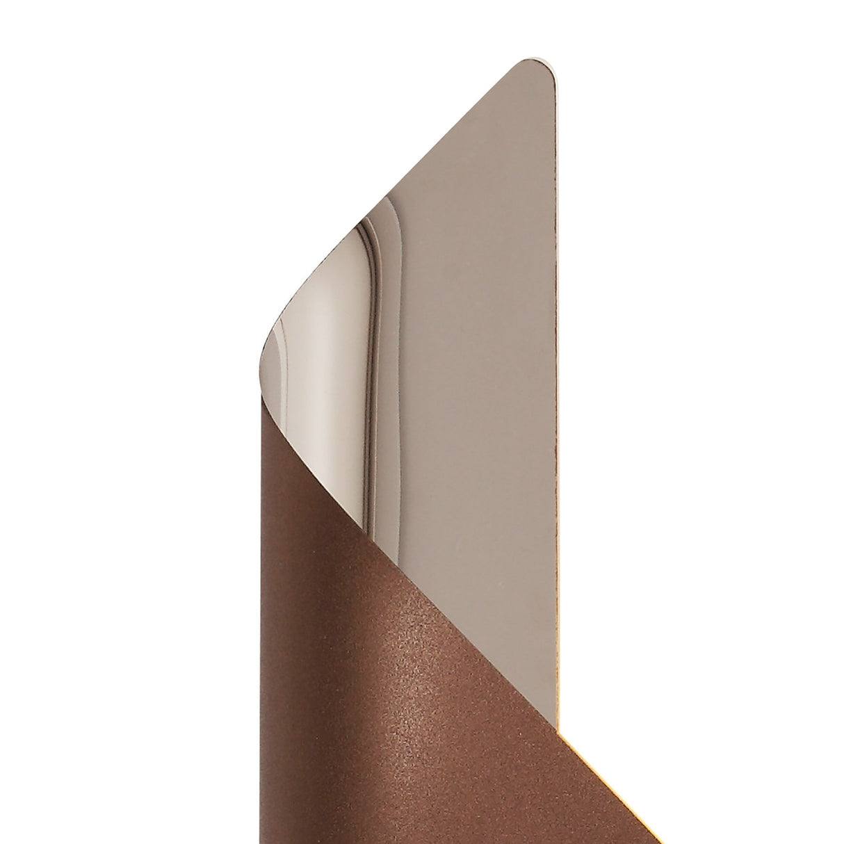Elegant Wall Lamp with Frosted Shade, 8W LED, 3000K, Satin Brown/Chrome, 3-Year Warranty