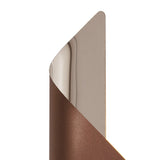 Elegant Wall Lamp with Frosted Shade, 8W LED, 3000K, Satin Brown/Chrome, 3-Year Warranty