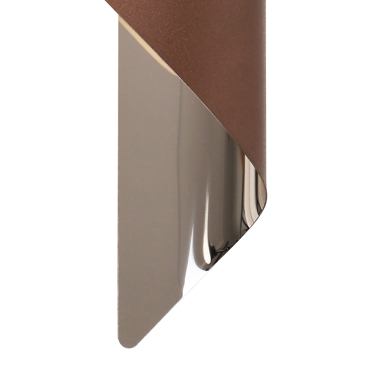 Elegant Wall Lamp with Frosted Shade, 8W LED, 3000K, Satin Brown/Chrome, 3-Year Warranty