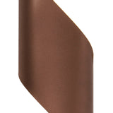 Elegant Wall Lamp with Frosted Shade, 8W LED, 3000K, Satin Brown/Chrome, 3-Year Warranty