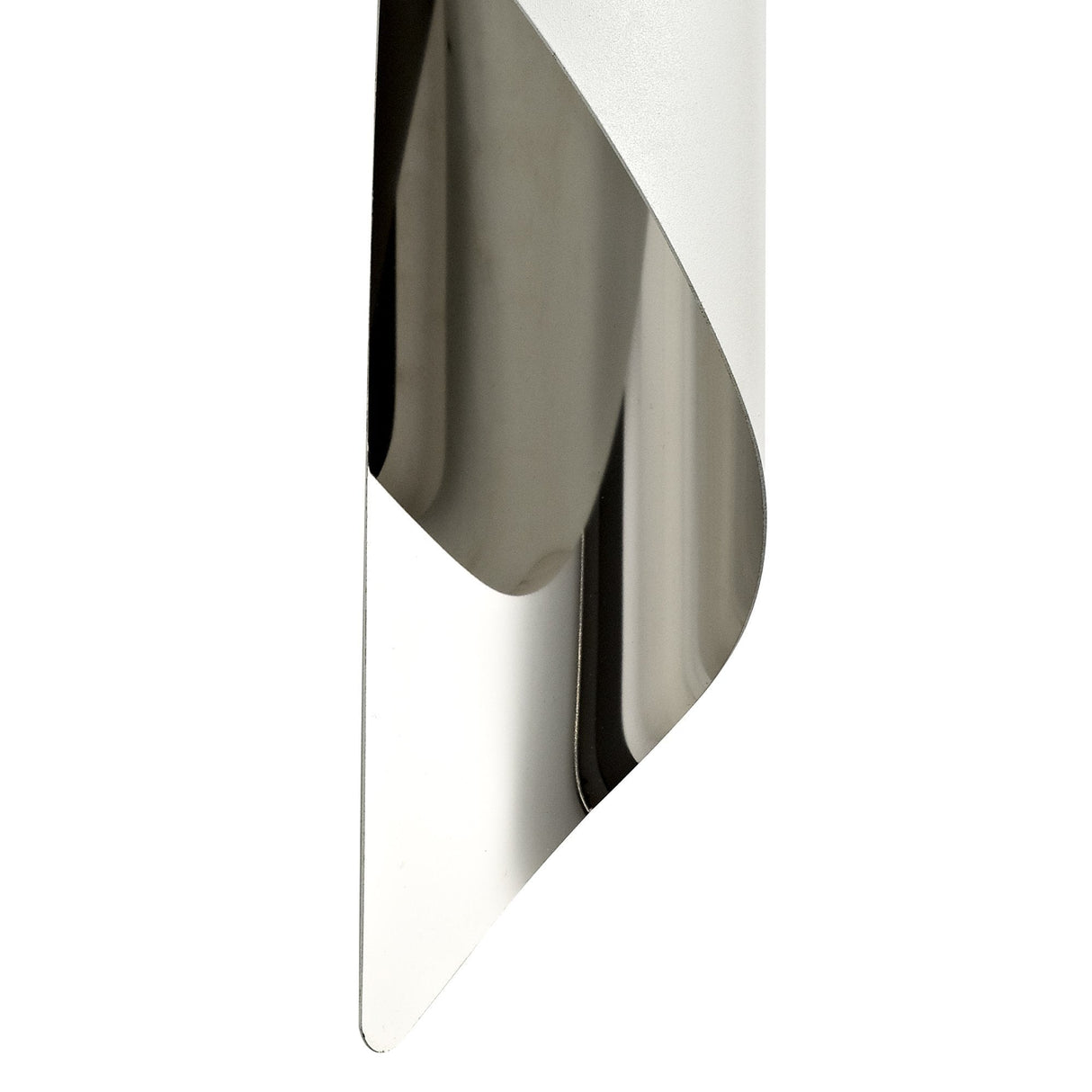 Modern Wall Sconce, 8W Integrated LED, 3000K Warm Glow, White/Polished Chrome, 3-Year Warranty