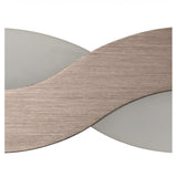 Modern Wall Lamp, 8W LED, Warm White, Brushed Brown and Frosted Finish, 3-Year Warranty