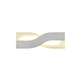 Brushed Aluminium Wall Lamp, 8W LED, 3000K Warm Light, Frosted White Shade, 640 Lumens, 3-Year Warranty
