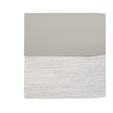 Brushed Aluminium Wall Lamp, 8W LED, 3000K Warm Light, Frosted White Shade, 640 Lumens, 3-Year Warranty