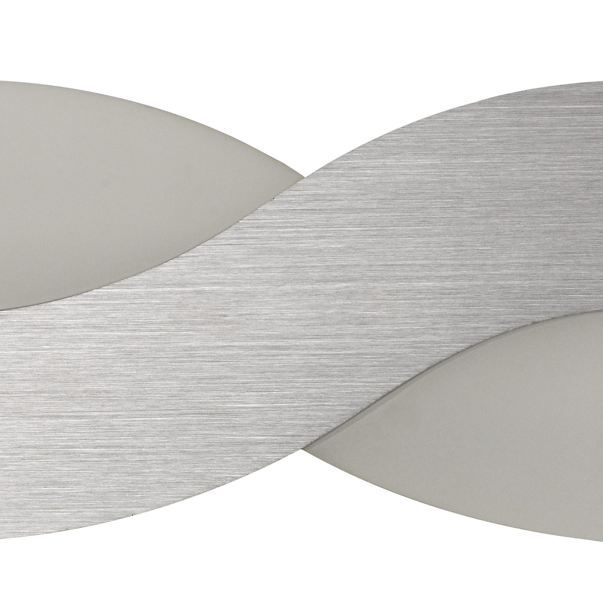Brushed Aluminium Wall Lamp, 8W LED, 3000K Warm Light, Frosted White Shade, 640 Lumens, 3-Year Warranty