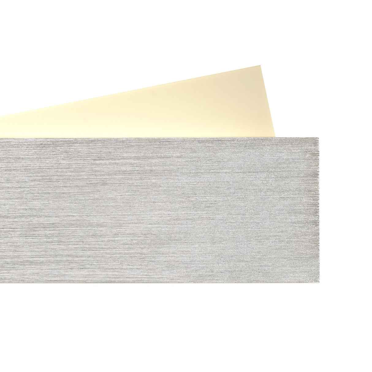 Modern Wall LED Light, 8W, 3000K Warm White, Brushed Aluminium with Frosted White Shade, 640 Lumens, 3-Year Warranty