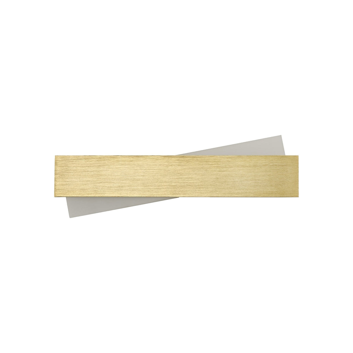 Brushed Gold Wall Lamp with Frosted White Shade, 8W LED, 3000K Warm White, 640 Lumens, 3-Year Warranty