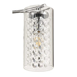 Radiant Elegance Semi-Flush Ceiling Light with Crystal Glass Detailing