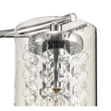 Radiant Elegance Semi-Flush Ceiling Light with Crystal Glass Detailing
