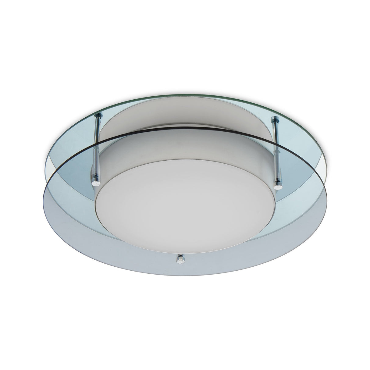 Ceiling LED Light, Smoked/Mirror Finish, 18W, 3000K, 1620lm, IP44, 3-Year Warranty