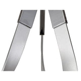 Modern 3-Light Flush Mount Ceiling Fixture, 36W LED, Warm White, Silver/Chrome Finish, 3-Year Warranty