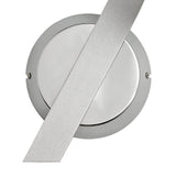 Contemporary Right-Side Wall Lamp with LED, 3000K, 800lm, Silver/Chrome Finish, 3-Year Warranty