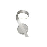 Sleek Silver LED Wall Lamp with Integrated Switch, 3000K Warm White, 800lm, Polished Chrome Finish, 3-Year Warranty