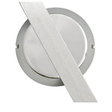 Sleek Silver LED Wall Lamp with Integrated Switch, 3000K Warm White, 800lm, Polished Chrome Finish, 3-Year Warranty