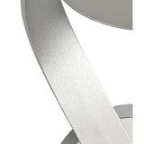 Sleek Silver LED Wall Lamp with Integrated Switch, 3000K Warm White, 800lm, Polished Chrome Finish, 3-Year Warranty
