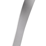 Contemporary Silver & Polished Chrome LED Table Lamp, 10W, 3000K, Frosted White Shade, 3-Year Warranty